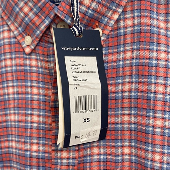 VINEYARD VINES Men's Allamanda Check Slim Tucker Shirt - Picture 7 of 7